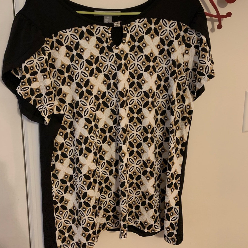 Black and gold By Design top